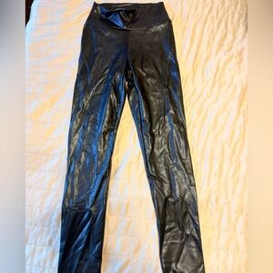 Black Faux Leather Leggings